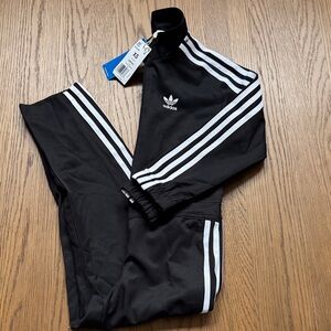 NWT Adidas Black Jumpsuit Kids XS